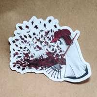 Image 2 of Clear Sticker Swoopy Autumn Leaves