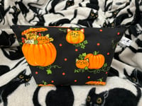 Image 1 of Pumpkin Cat Zipper Pouch