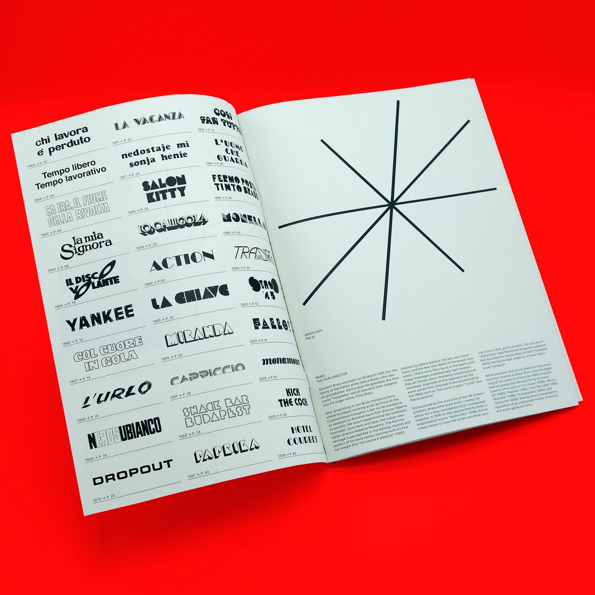 Image of Brass: The typeface / The film director