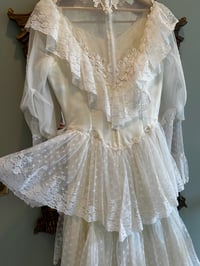 Image 4 of 1970s Tiered Lace Dress