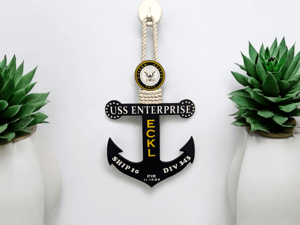 Image of Personalized Navy PIR Anchor