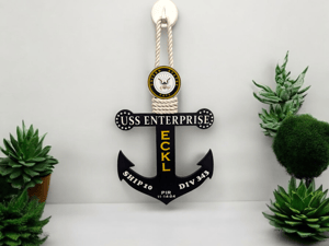Image of Personalized Navy PIR Anchor
