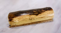 Image 2 of Handmade Ash log wood Keepsake Box with Maple bottom, Knife Box, Wooden Treasure box, Jewelry Box