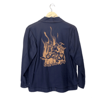 Image 2 of VESTE WORKER COURTE / INDIGO / FLAT TRACK