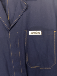 Image 3 of VESTE WORKER COURTE / INDIGO / FLAT TRACK