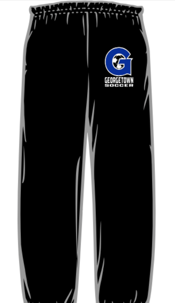 Image of Georgetown Soccer Black Sweatpants