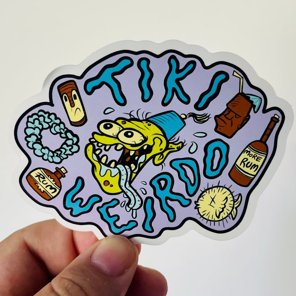 TIKI WEIRDO 4" Vinyl Sticker