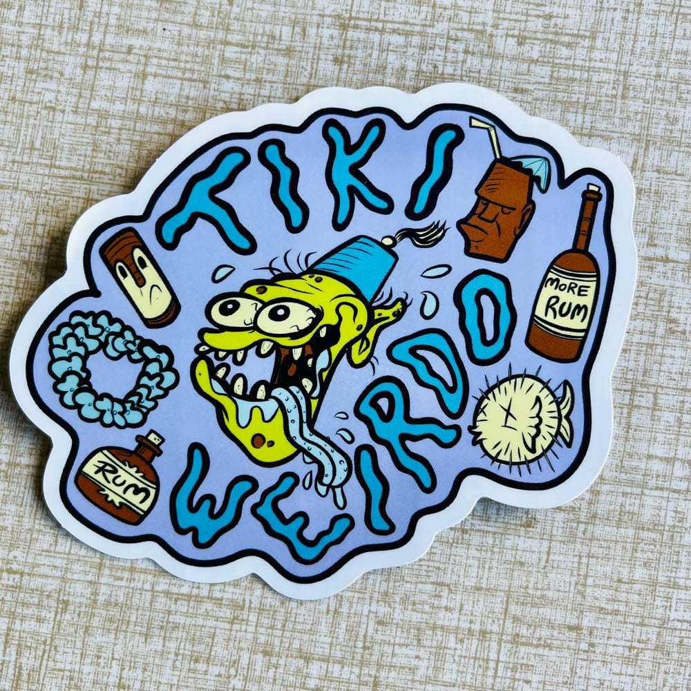 TIKI WEIRDO 4" Vinyl Sticker