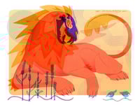 Image 2 of Leo Print