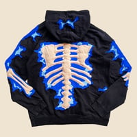 Image 5 of REWORKED CRACKY 3D PUFF SKELETON HOODIE SIZE XL