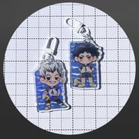 Image 3 of HQ 2.5" Star-Glitter Acrylic Charms (Single-sided)