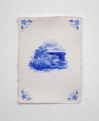 delft style dog (lying down)