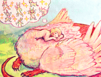 Sleepy Falin Print