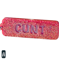 Image 1 of Cussword keychain "Cunt"