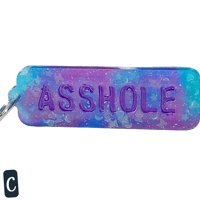 Image 3 of Cussword keychain "Asshole"