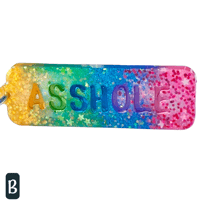 Image 2 of Cussword keychain "Asshole"