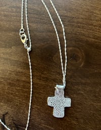 Image 4 of Silver Cross with long adjustable chain