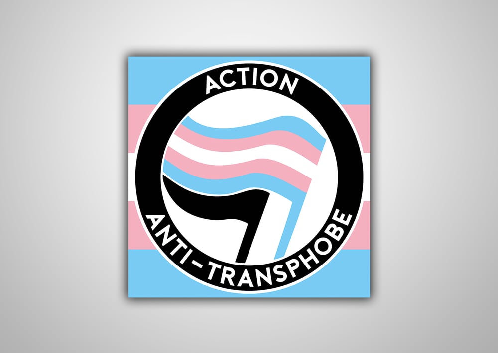 Image of 100 Autocollants "Action Anti-transphobe"