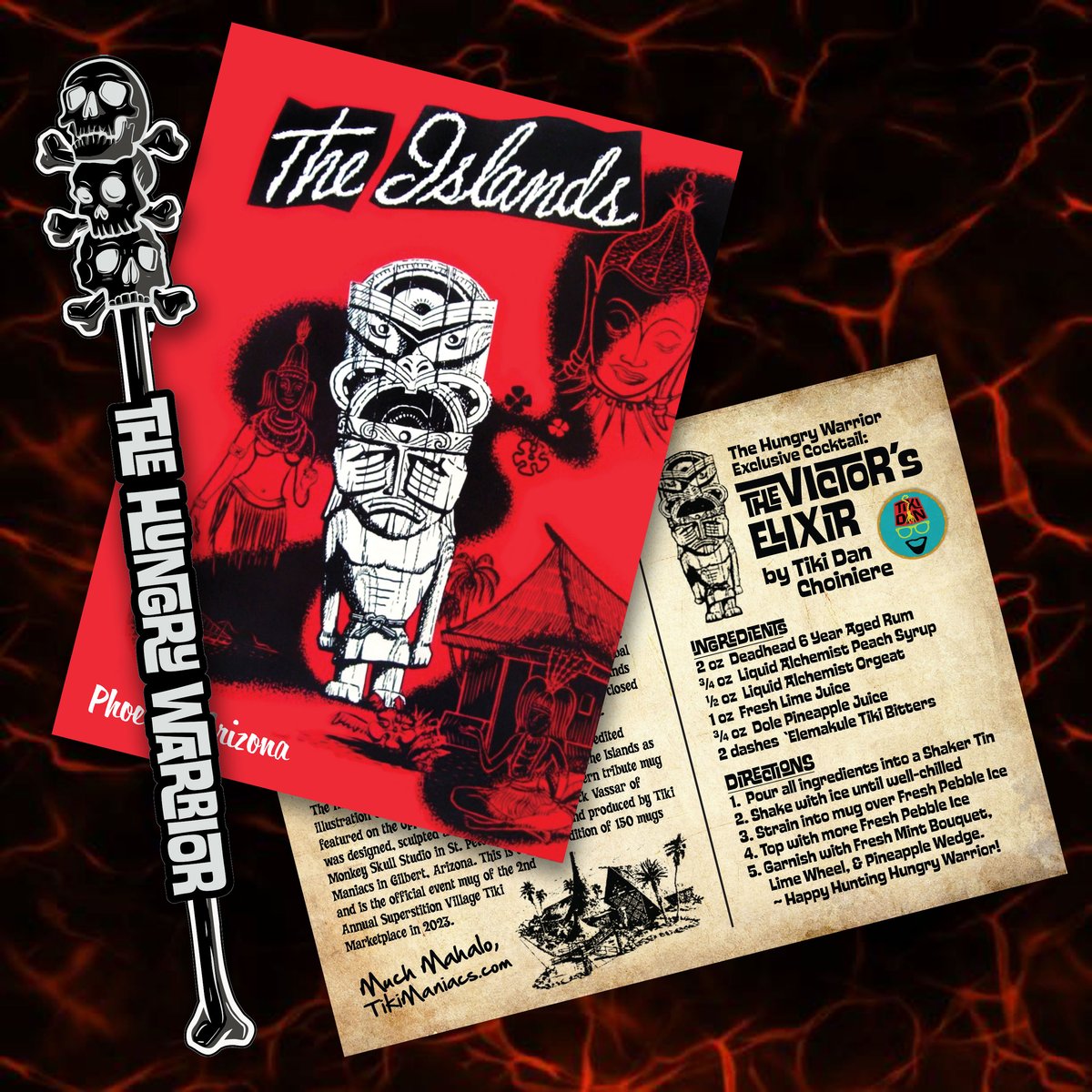 Image of "The Hungry Warrior" Islands Phoenix Tribute Mug SMOKED EDITION