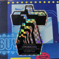  Hyperdrama Tour Los Angeles Cross - Prismatic Vinyl Sticker 