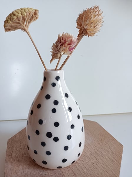 Image of Petit vase pois 