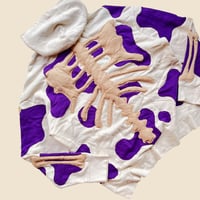 Image 5 of REWORKED PURPLE LIQUID 3D PUFF BONES HOODIE SIZE L