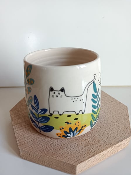 Image of Petite tasse promenade chat 1