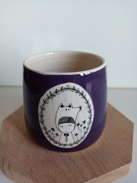 Image of Petite tasse renard violet 