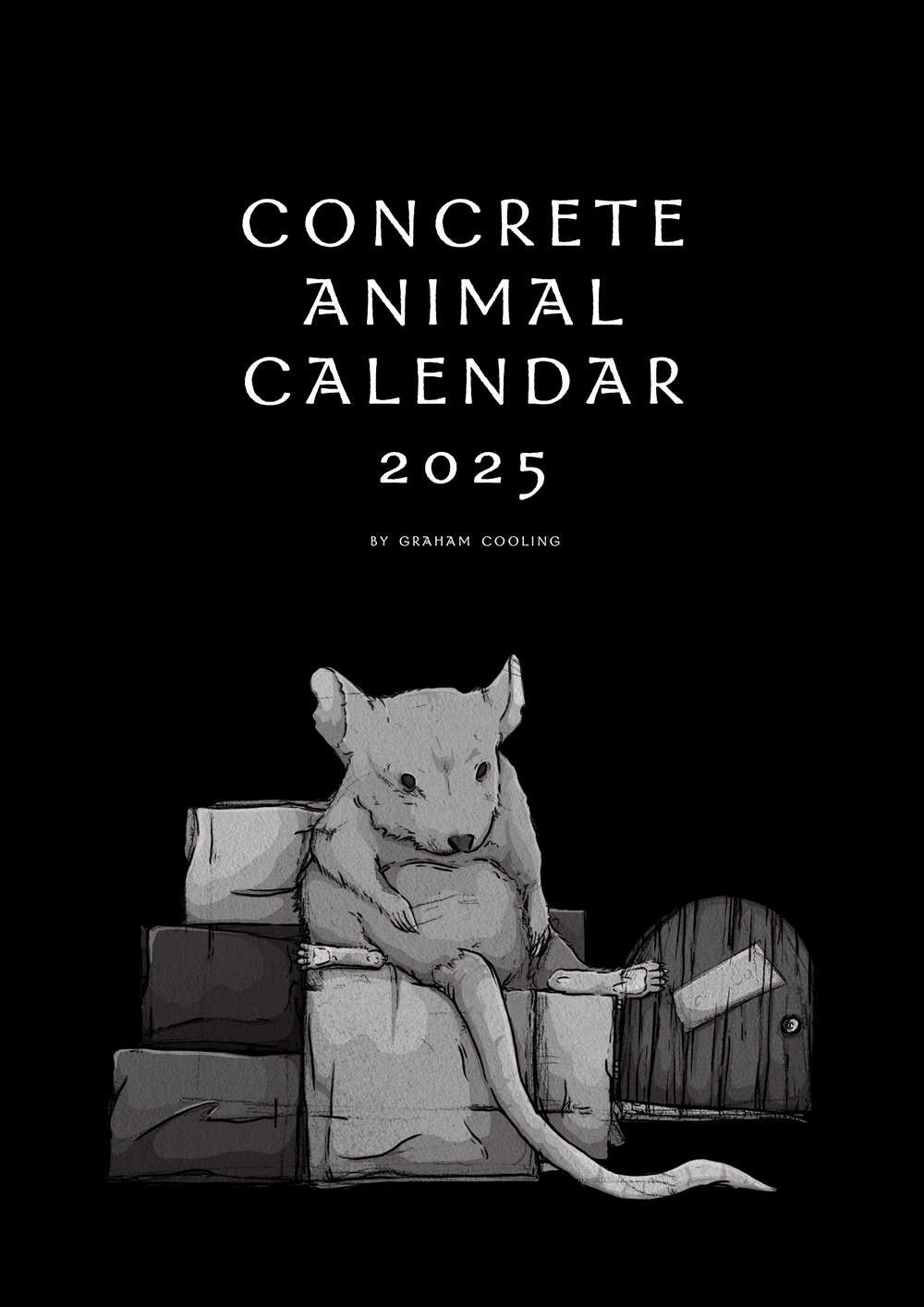 Concrete Animal Calendar - 2025