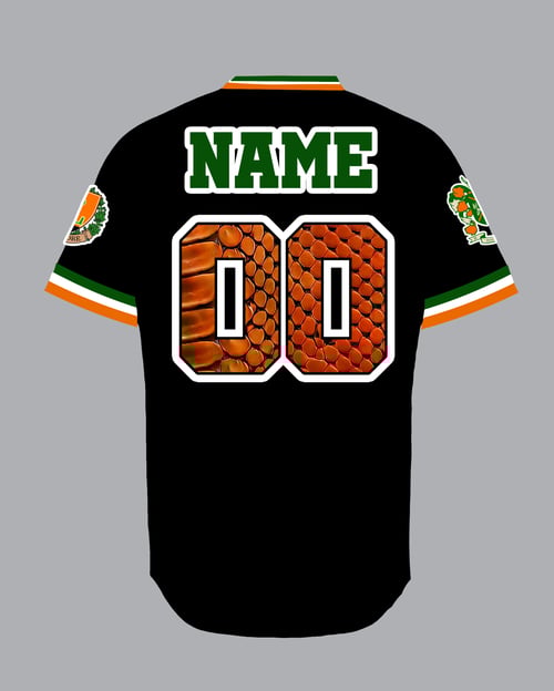 Image of LeFlore Black Snake Print Pullover Jersey 24'