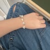 white starfish floral bracelet