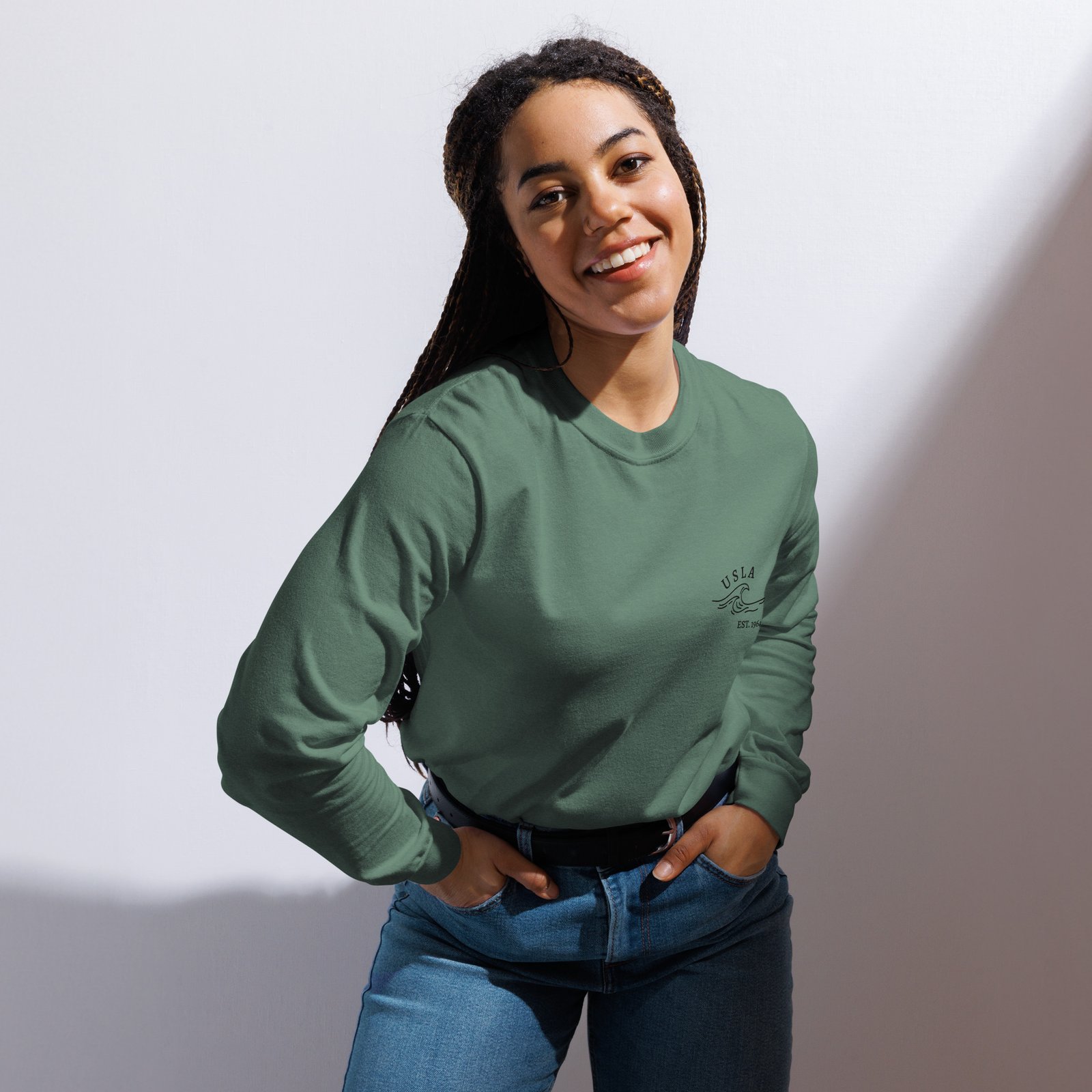 Nice And Soft Long Sleeve - Dusty Green
