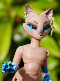 Image 1 of Bombay Sapphire Fox OOAK Ball Jointed Doll Micro 1/12