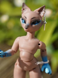 Image 2 of Bombay Sapphire Fox OOAK Ball Jointed Doll Micro 1/12