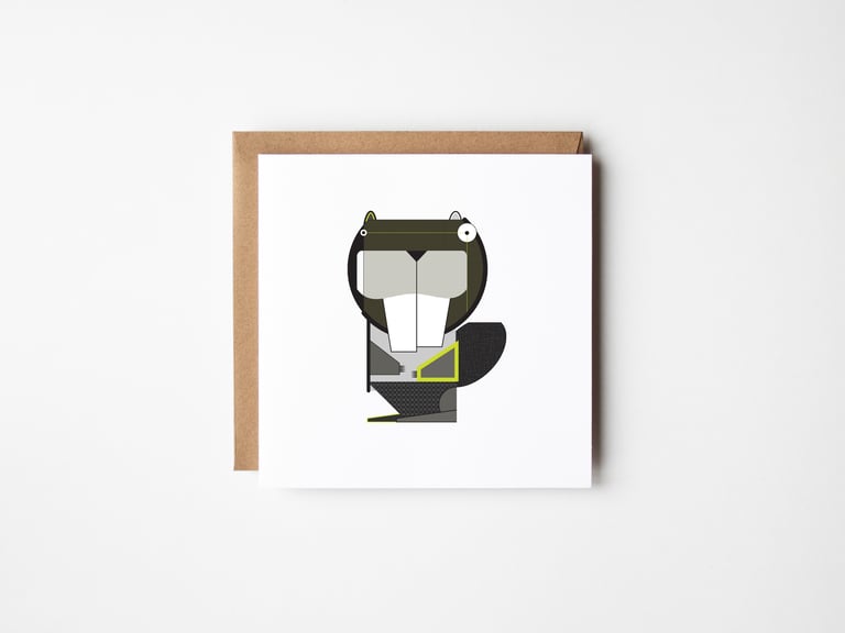 Beaver Greeting Card