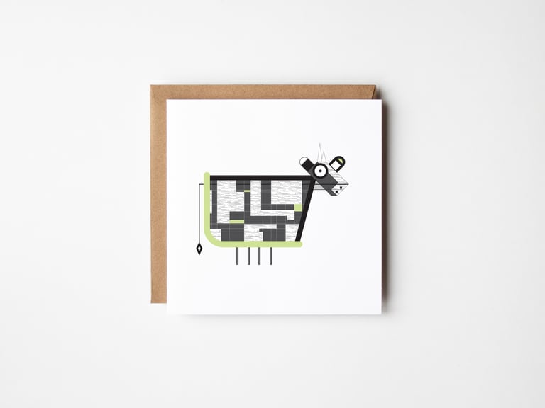 Cow Greeting Card