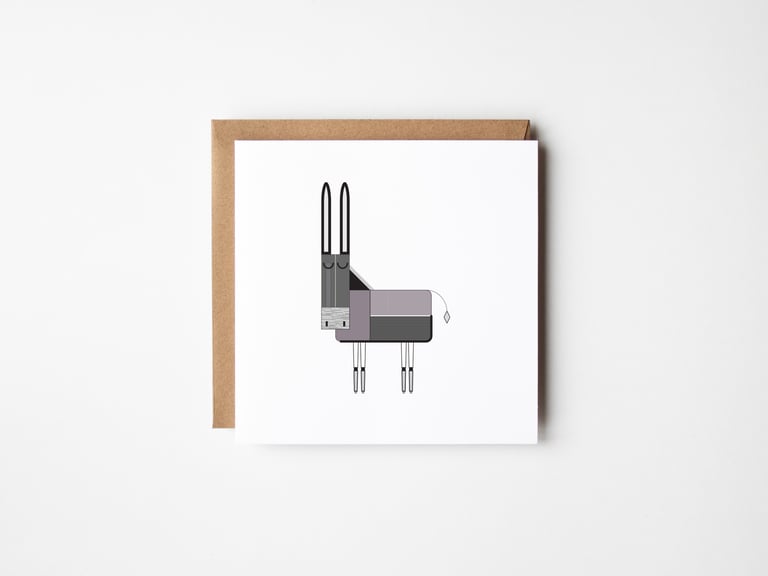 Donkey Greeting Card