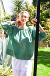 L/S Peasant Top Green Bay