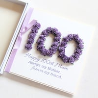 Image 4 of Handmade Mum Birthday Card Any Age. Personalised Birthday Card. 60th 70th 75th 80th 90th 100th.