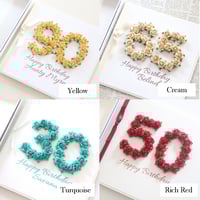Image 6 of Handmade Mum Birthday Card Any Age. Personalised Birthday Card. 60th 70th 75th 80th 90th 100th.