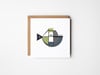 Piranha Greeting Card