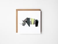 Rhino Greeting Card