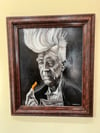 "Portrait Of David Lynch Eating A Cheeto"