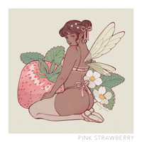 Print - Pink Strawberry Fairy