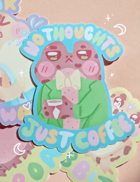 Image 2 of Just Coffee and Drink Water stickers