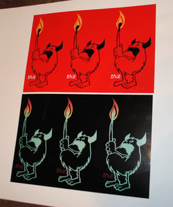 Image of Snub23 - Beast on Fire - Signed Sticker Sheet