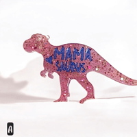 Image 1 of Dino family keychain MAMA