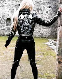 Image 8 of CUSTOM MADE BEHEMOTH FAUX LEATHER BIKER JACKET