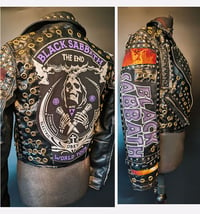 Image 14 of CUSTOM MADE BLACK SABBATH / OZZY FAUX LEATHER JACKET