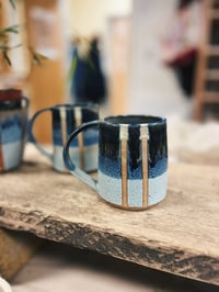 Image 2 of Double Stripe Lavender Sea Mug 